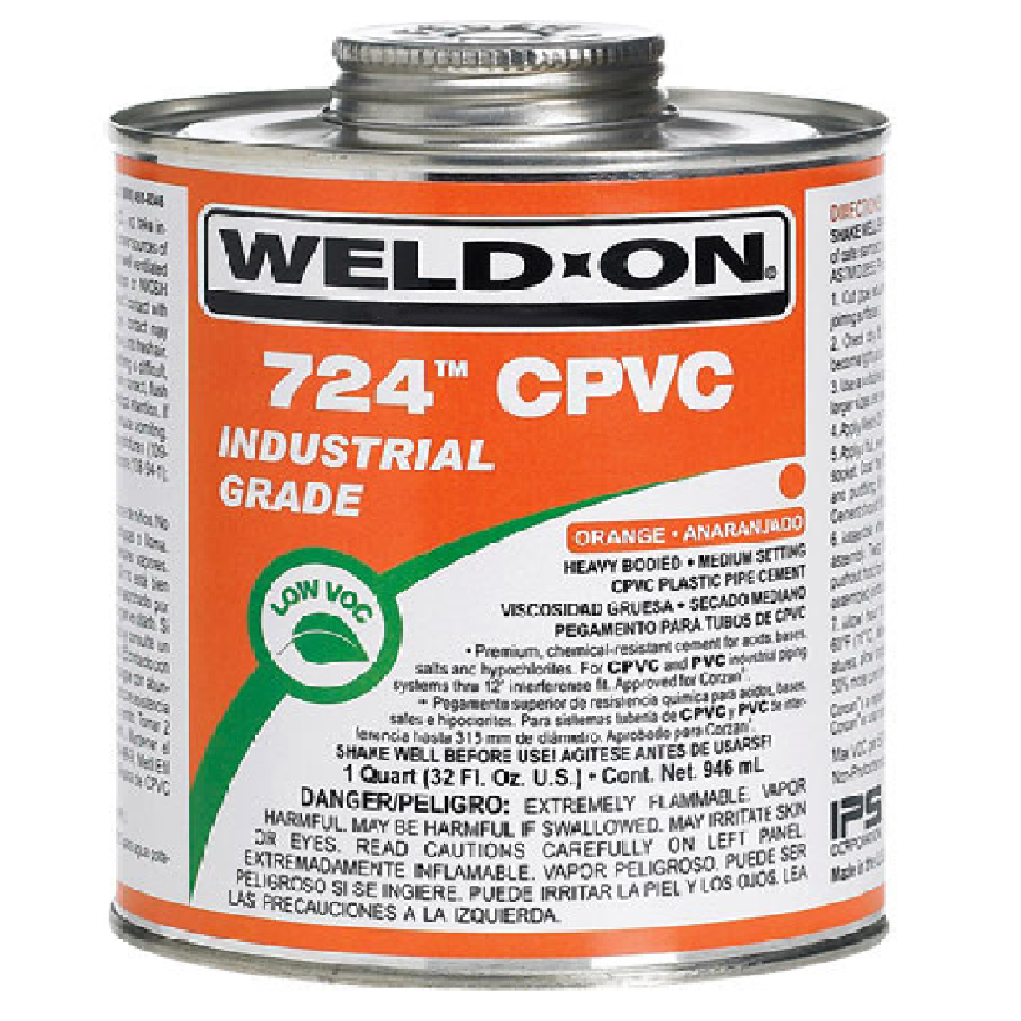 WELD-ON 724 GREY CPVC Solvent Cement PVC Adhesive 946ML